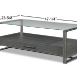 Mardo Modern Bamby Gray 3-Piece Coffee Table Set, Wood