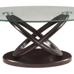 Cyclone Atomic Espresso And Glass End Oval Coffee Table