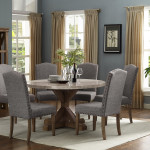 Vesper Brown/Gray Marble Rectangular Transitional Wood And Veneers Dining Room Set