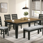 Bardstown Cherry Brown Classic And Modern Wood Extendable Dining Room Set