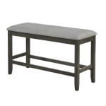 Nina Gray Counter Modern Traditional Wood Rectangular Height Set