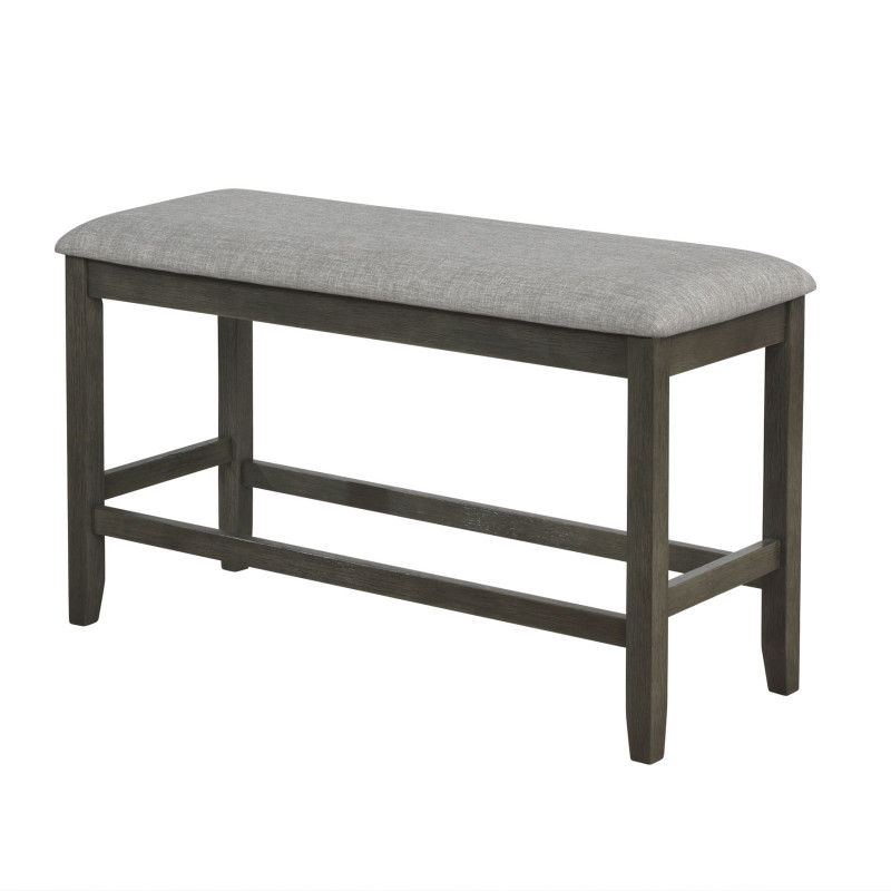 Nina Gray Counter Modern Traditional Wood Rectangular Height Set