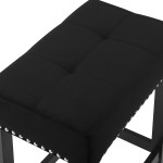 Lennon Black Crystal Console Table, Sleek Wooden Construction And Understated Black Finish