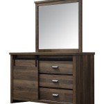 Calhoun Brown Modern Sleek Contemporary Bookcase Panel Bedroom Set