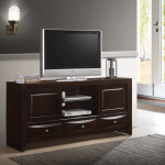 Emily Dark Cherry Modern Transitional Wood Storage Platform Bedroom Set