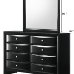 Fallon Black Finish, Modern And Sleek LED Bookcase Storage Platform Bedroom Set