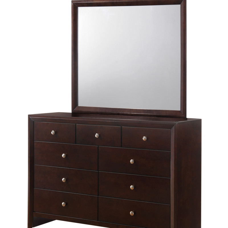 Evan Cherry Finish Classic And Modern, Cherry Wood Panel Bedroom Set