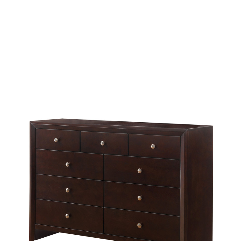 Evan Cherry Finish Classic And Modern, Cherry Wood Panel Bedroom Set