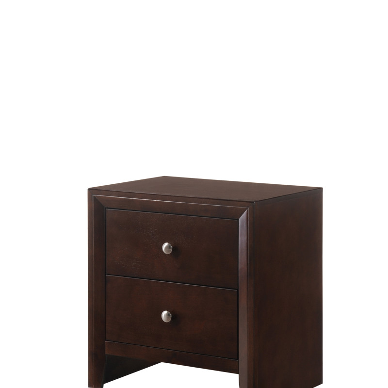 Evan Cherry Finish Classic And Modern, Cherry Wood Panel Bedroom Set