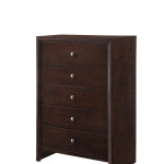 Evan Cherry Finish Classic And Modern, Cherry Wood Panel Bedroom Set