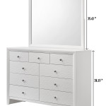 Evan White Finish Modern Sleigh Bedroom Set