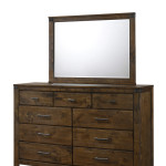 Curtis Brown Ructic Finish Modern, Wood Panel Bedroom Set