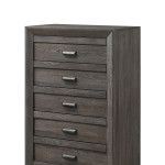 Adelaide Brown Finish Classic And Modern Contemporary Wood Panel Bedroom Set