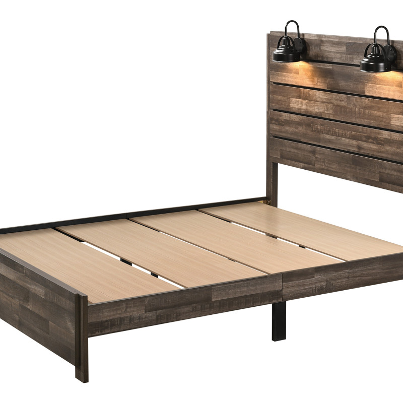 Carter Brown Classic, Sleek And Modern, Wood Platform Bedroom Set