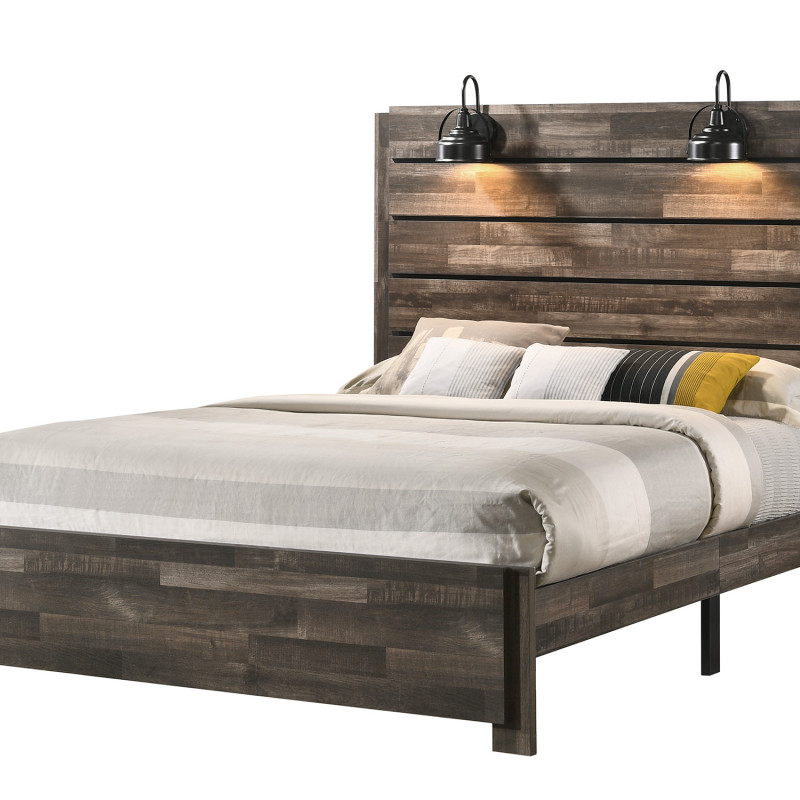 Carter Brown Classic, Sleek And Modern, Wood Platform Bedroom Set