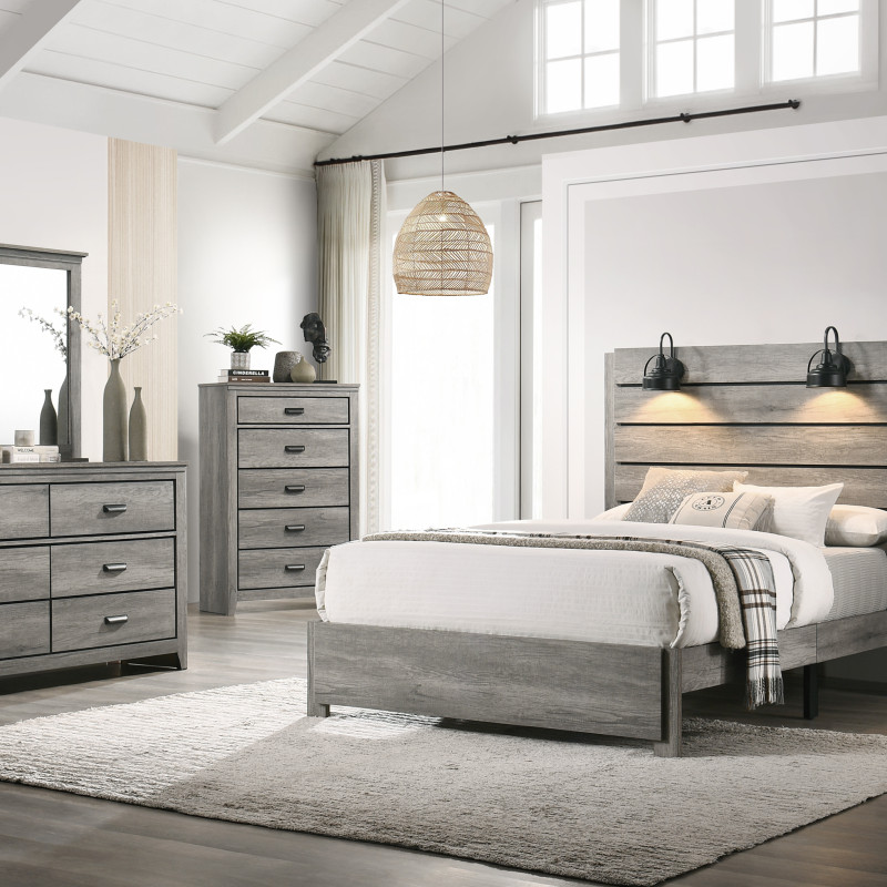 Carter Gray Classic And Modern, Wood Platform Bedroom Set