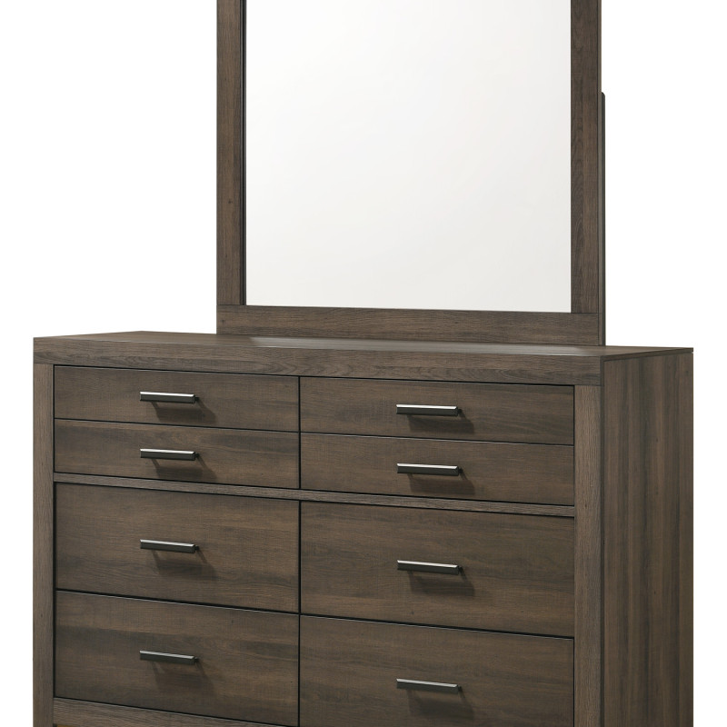 Marley Brown Finish Sleek And Modern Wood Platform Bedroom Set