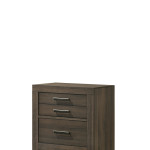 Marley Brown Finish Sleek And Modern Wood Platform Bedroom Set