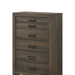 Marley Brown Finish Sleek And Modern Wood Platform Bedroom Set