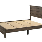 Marley Brown Finish Sleek And Modern Wood Platform Bedroom Set