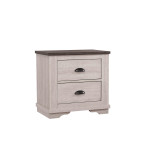 Coralee Chalk-Gray Traditional Rustic Modern Contemporary Hardwood Sleigh Bedroom Set