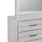 White Sands Chalk Contemporary Solid And Veneers Wood Platform Bedroom Set