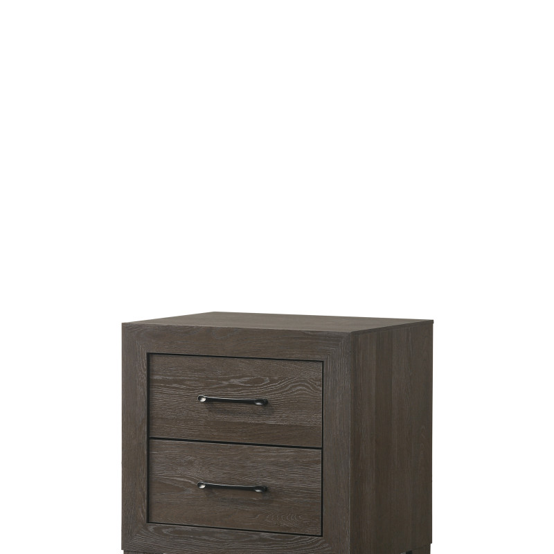 Hopkins Driftwood Rustic And Modern Wood Platform Bedroom Set