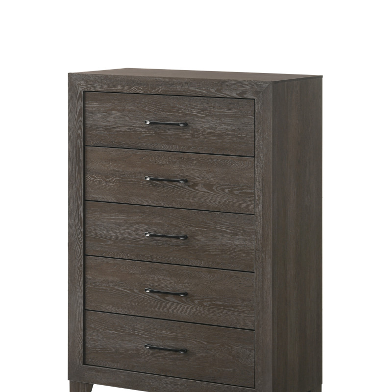 Hopkins Driftwood Rustic And Modern Wood Platform Bedroom Set