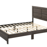 Hopkins Driftwood Rustic And Modern Wood Platform Bedroom Set