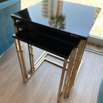 High Gloss Black Carlino Nesting Table