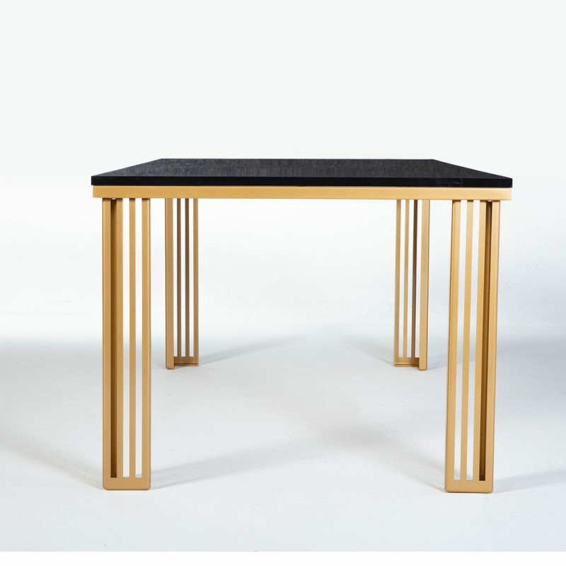 Marble/Black/Gold Carlino Dining Room Set