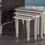 Gravita Nesting Table / Ivory Legs