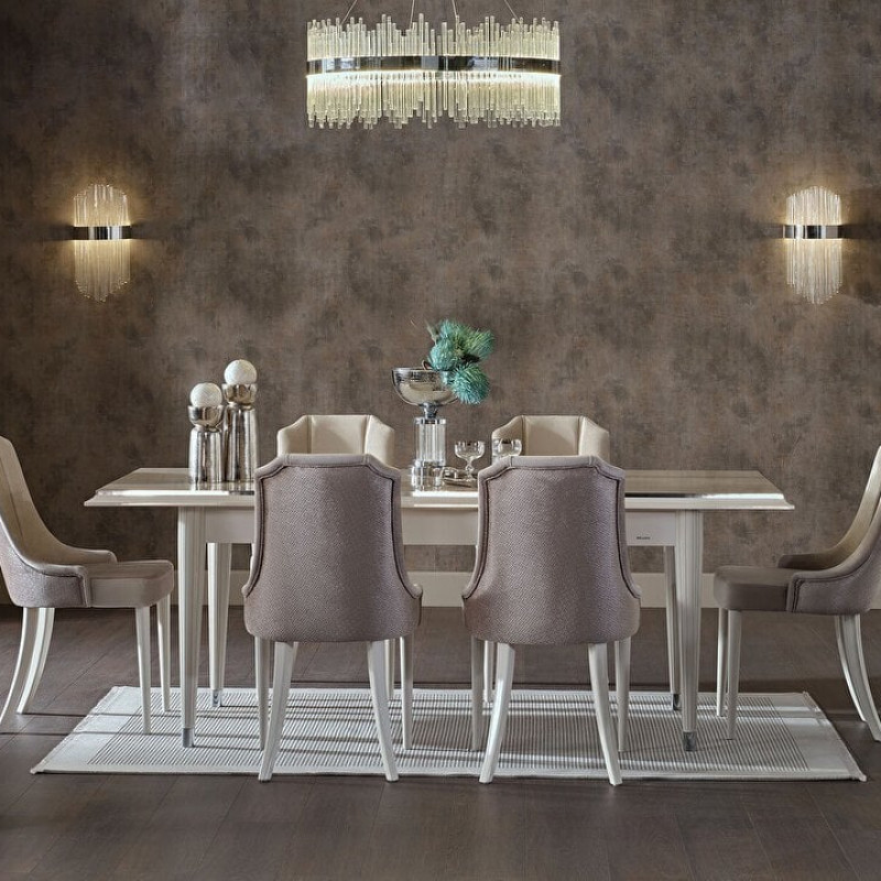 Gravita Expandable Dining Room Set (Prada Grey)