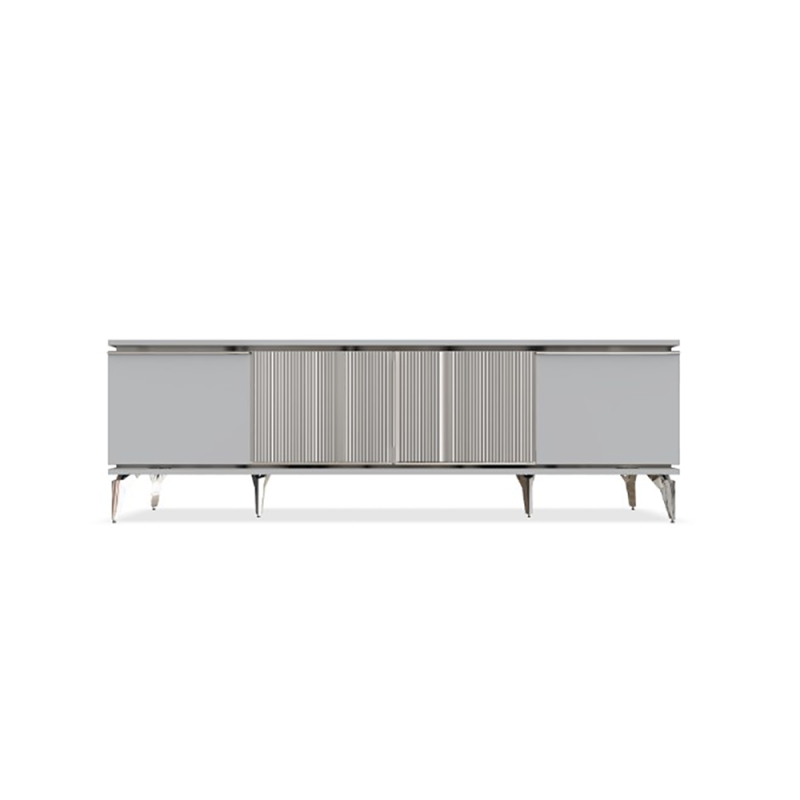 Chrome Gray Loretto TV Stand