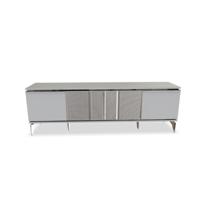 Chrome Gray Loretto TV Stand