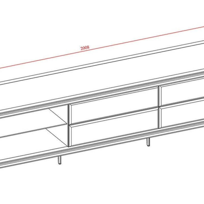 Walnut Montego TV Stand